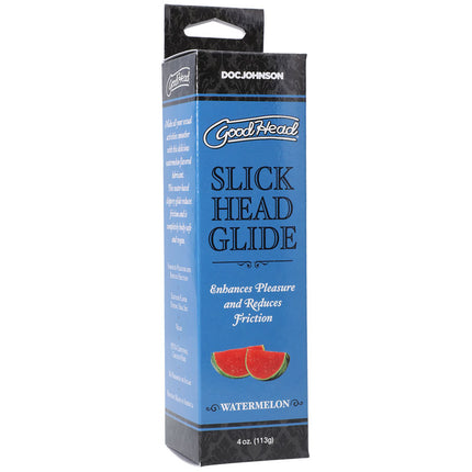 GoodHead Slick Head Glide Watermelon Flavoured Lubricant - 120 ml Tube Box Only