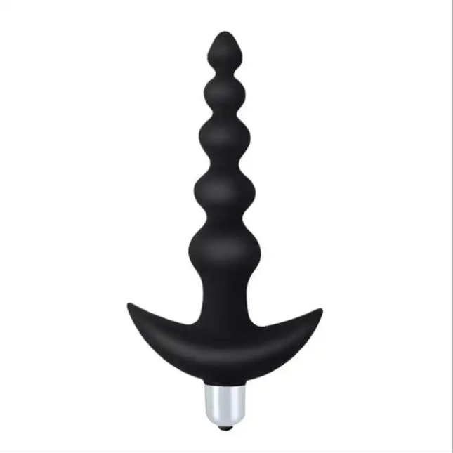 Black 16 Function Rechargeable Bendable Vibrating Anal Beads