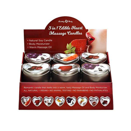 3 in1 Edible Heart Massage Bulk Candles