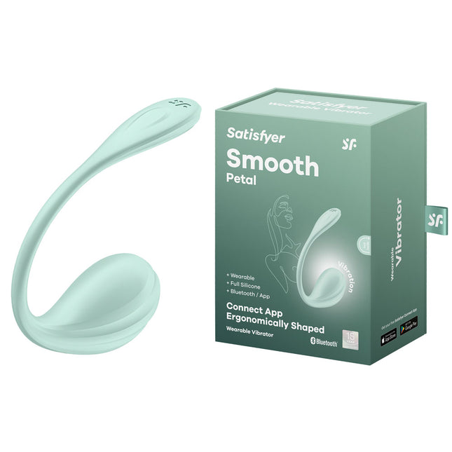 Satisfyer Mint Smooth Petal Egg Vibrator