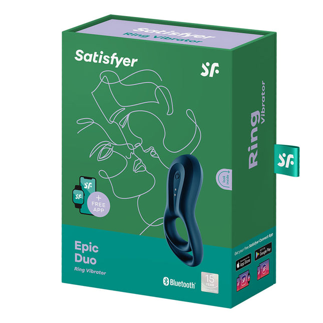 Satisfyer Epic Duo Cock & Balls Ring with App Control