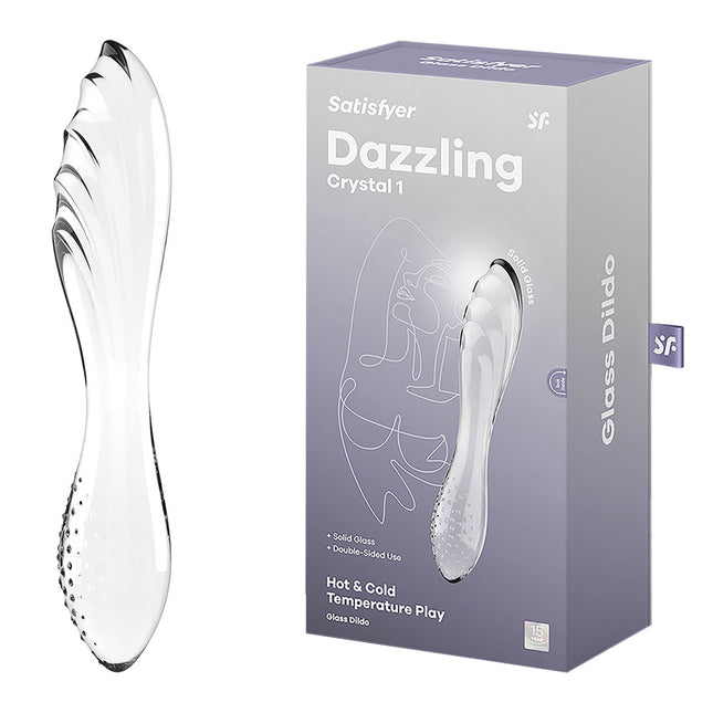 Satisfyer Dazzling Crystal Glass Double Ended Dildo