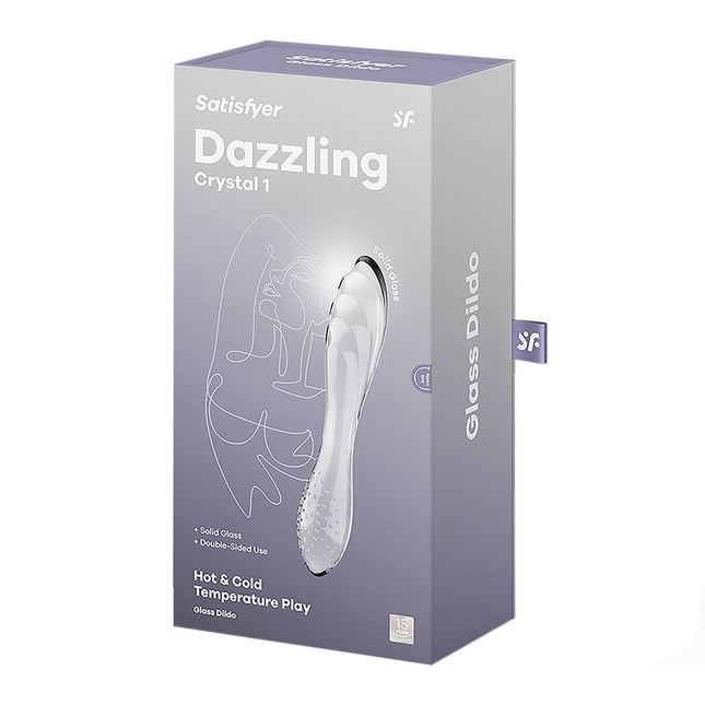 Satisfyer Dazzling Crystal Glass Double Ended Dildo