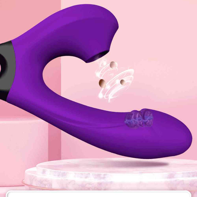 5 Frequency Sucking Purple Vibrator