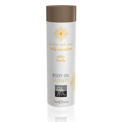 Shiatsu Edible Body Oil Luxury Vanilla 75ml