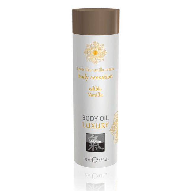 Shiatsu Edible Body Oil Luxury Vanilla 75ml