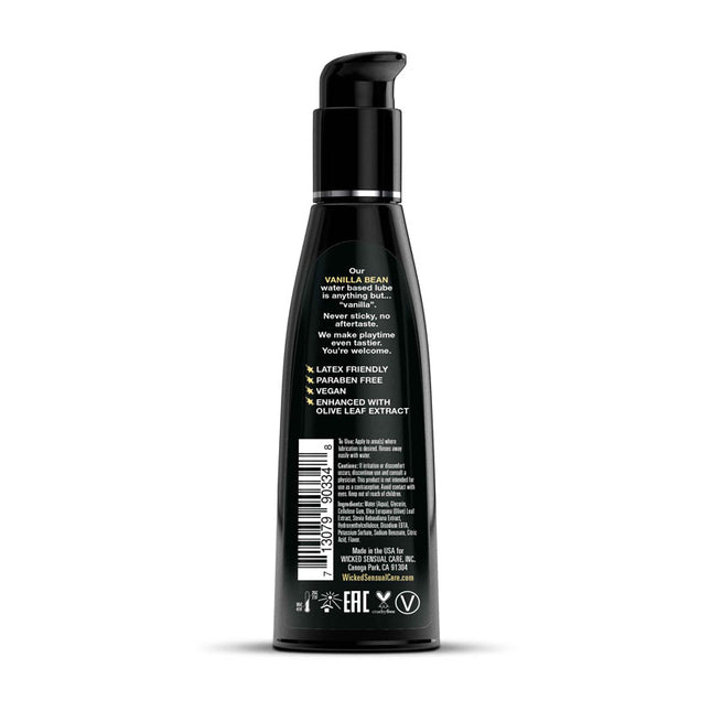 Wicked Aqua Vanilla Bean Water Based Lubricant 120ml