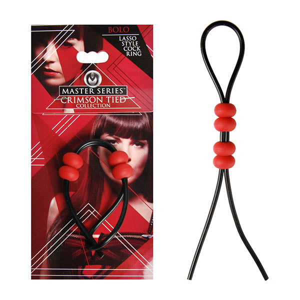 Crimson Tied Bolo Lasso Style Adjustable Cock Ring