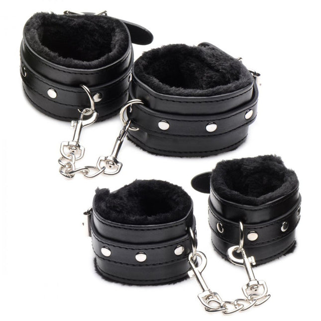 Master Series Hook Up 10 Piece Plush Bondage Kit