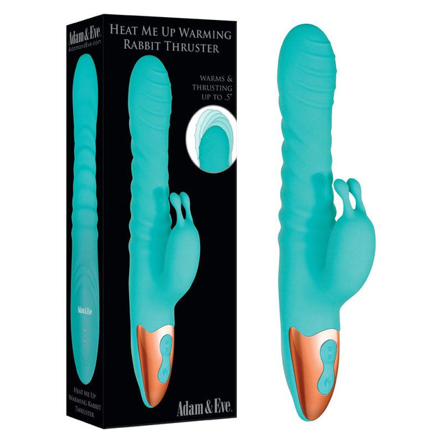 Adam & Eve Heat Me Up Warming Rabbit Thruster Vibrator