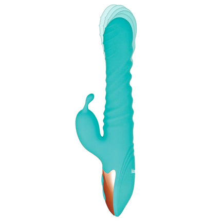 Adam & Eve Heat Me Up Warming Rabbit Thruster Vibrator Thrusting