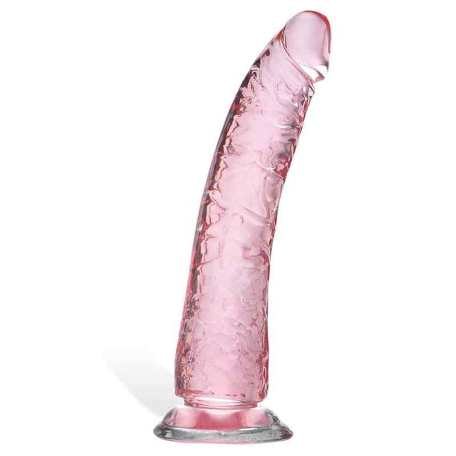 Adam & Eve Pink Jelly Dildo Flexible Suction Cup