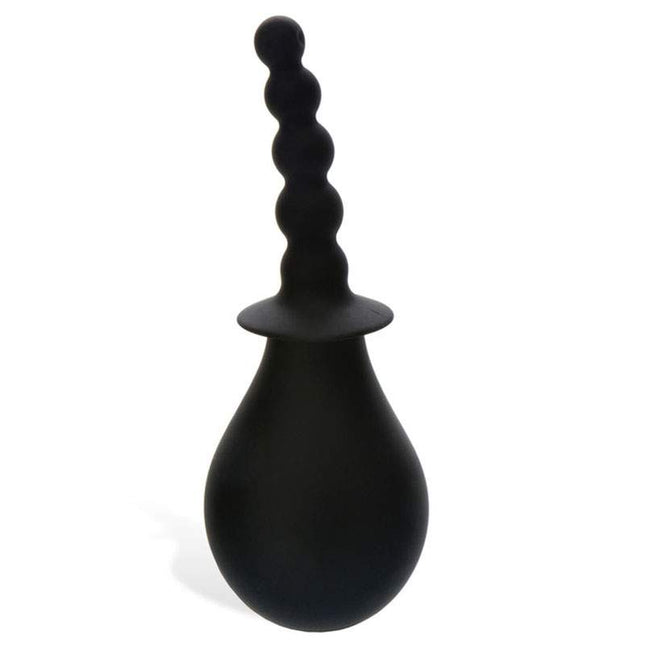 Adam & Eve Smooth & Easy Silicone Douche Black Side View