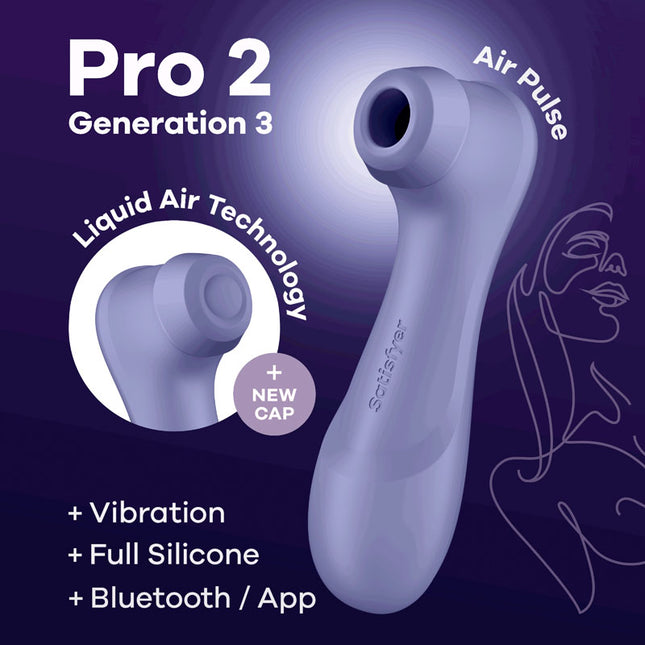 Air Pulse Clitoris Suction Vibrator Satisfyer Pro 2 Gen 3