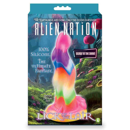 Alien Nation - Lick Of The Lair Rainbow Fantasy Dildo Box