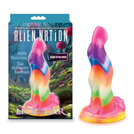 Alien Nation - Lick Of The Lair Rainbow Fantasy Dildo & Box