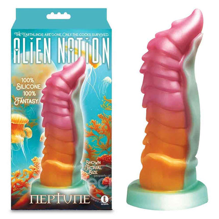 Alien Nation - Neptune Rainbow Fantasy Dildo Box & Dildo