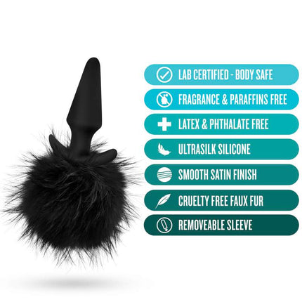 Anal Adventures Platinum Rabbit Tail Plug Features List