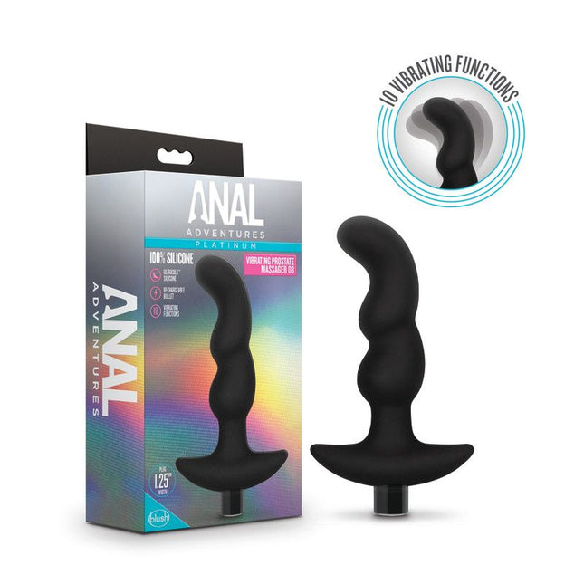 Anal Adventures Platinum Vibrating Prostate Massager Box