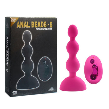 Aphrodisia Vibrating Remote Control Anal Beads-Sin Black Box and Rose Colour