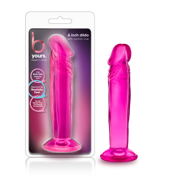 B Yours - Sweet n Small 6 Inch Dildo Pink with Box