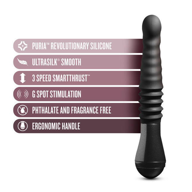 Temptasia Lazarus Black Thrusting Dildo