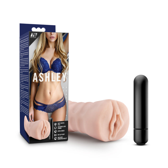 M for Men Ashley Flesh Vibrating Vagina Stroker