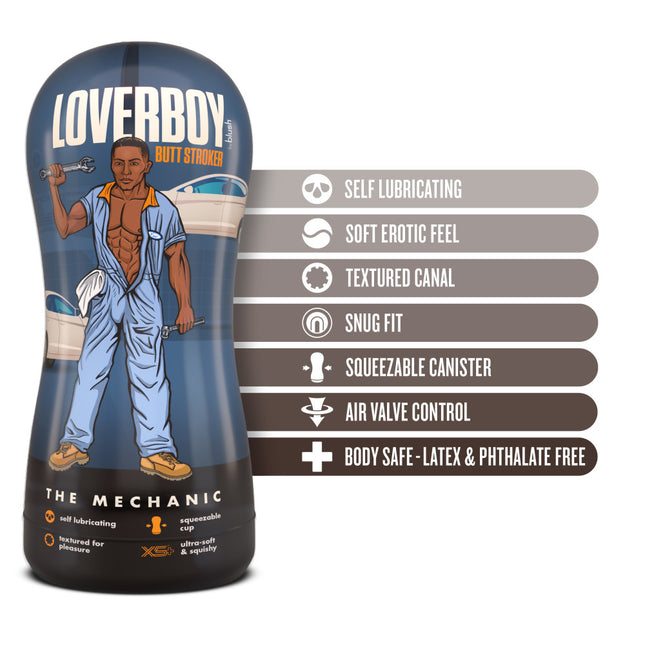 Loverboy The Mechanic Brown Male Ass Stroker