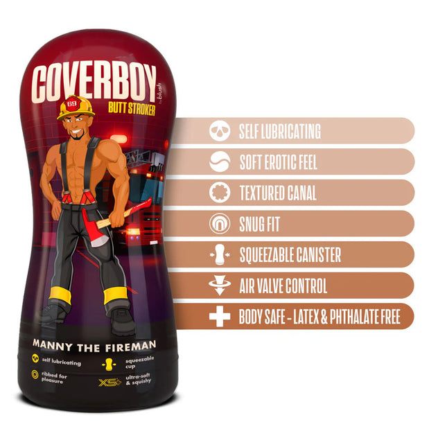 Loverboy Manny The Fireman Tan Male Ass Stroker