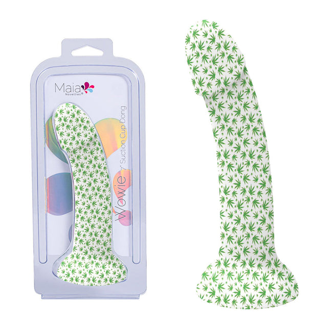 Maia Wowie 7" Glow in the Dark White Dildo