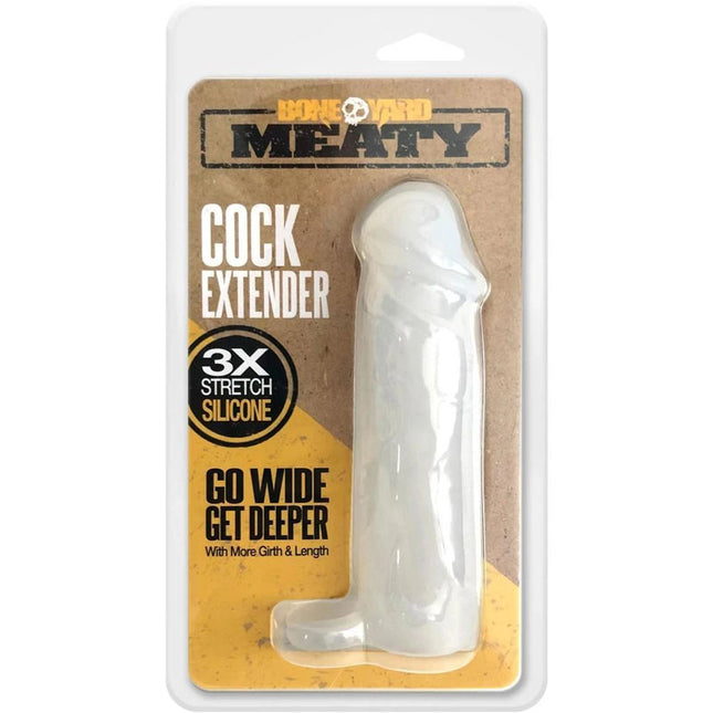 Boneyard Meaty Cock Extender 2 Inch - Clear