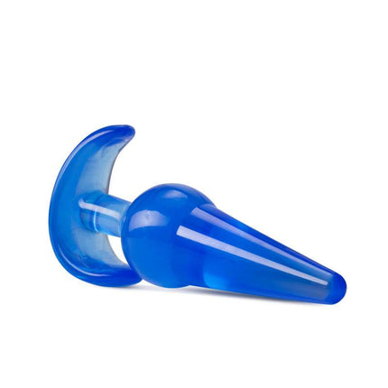 B Yours Blue Large Anal Plug Side Angle