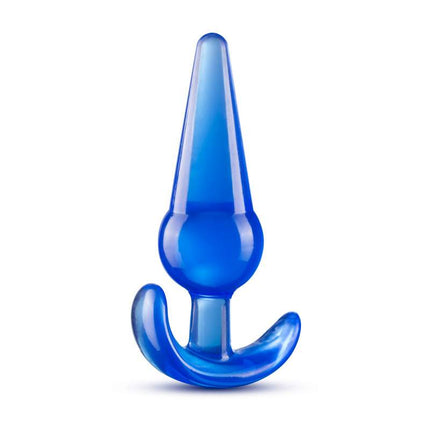 B Yours Blue Large Anal Plug Side View