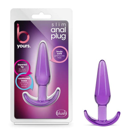 B Yours Purple Slim Anal Plug with Box