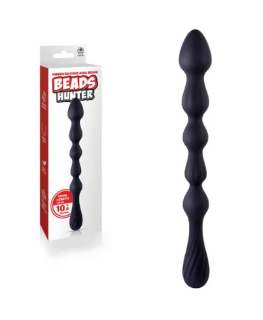 Beads Hunter - Black Anal Beads with Case