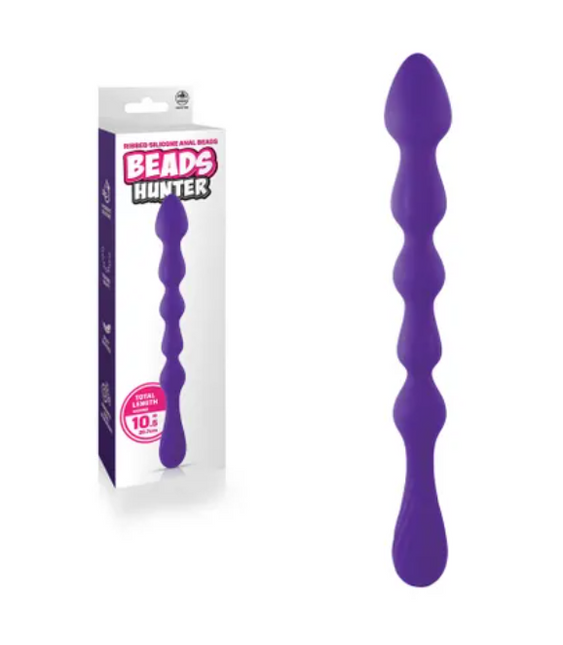 Beads Hunter - Purple Anal Beads with Case