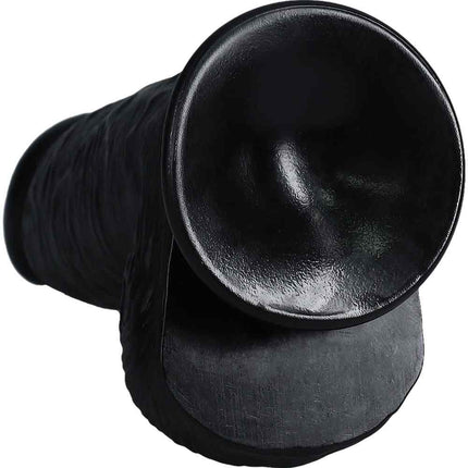 Black 8 Inch Suction Cup Thick Dildo