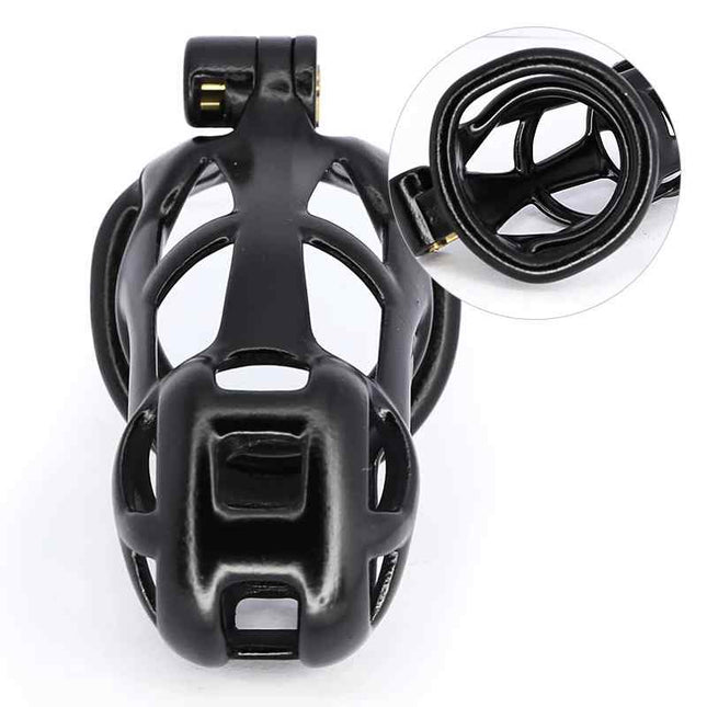 Black Chastity Cage Device Kit