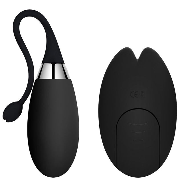 Black Deluxe Remote Controlled Egg Vibrator