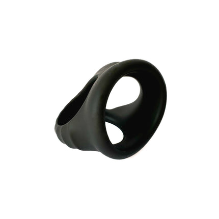 Black Elastic Silicone Cock Ring