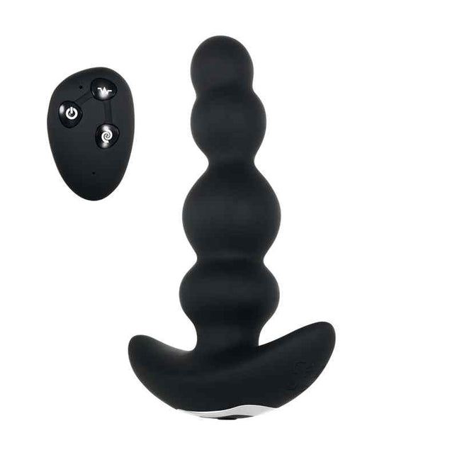 Black Evolved Butt Plug with Wireless Remote