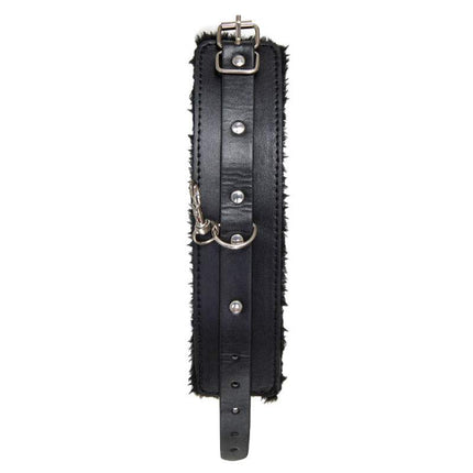 Black Faux Fur Lined Restraints