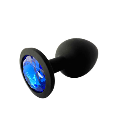 Black Jewelled Shaped Butt Plug