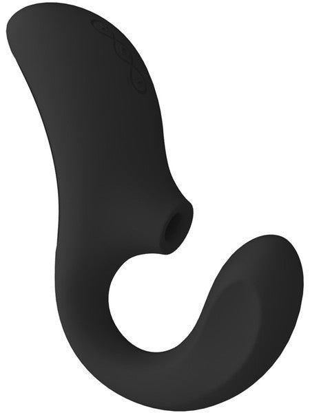 Black LELO Enigma Cruise Sonic Clitoral & G-Spot Massager Side View