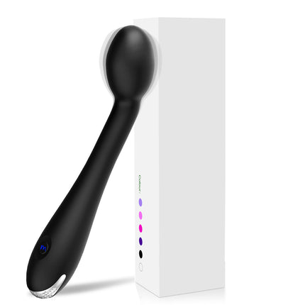 Black Luxury G Spot Vibration Massager with White Case