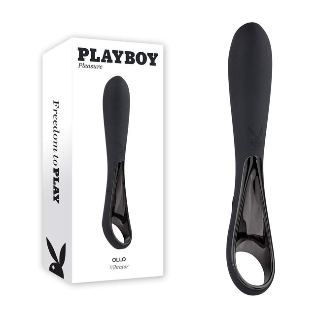 Black Playboy Ollo Finger Vibrator Box Sex Toy