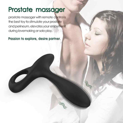 Black Remote Control Prostate Massager best male sex toy