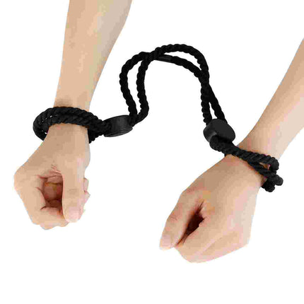 Black Rope Hand Cuffs