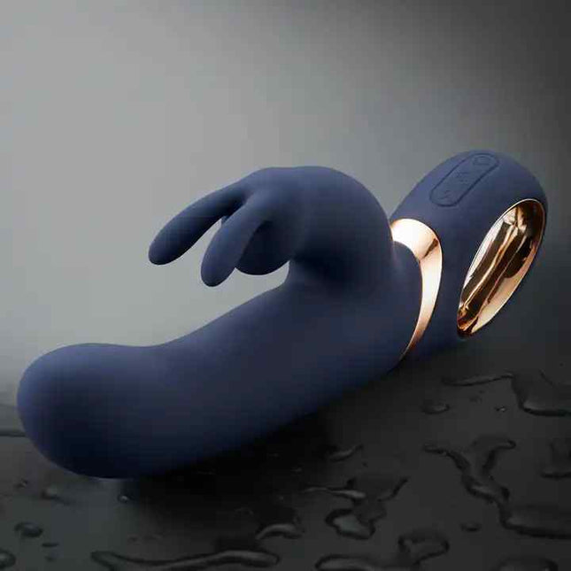 Blue Gold Plating 16 Speed Rabbit Vibrator