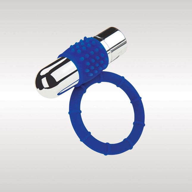 Blue Zolo Cock Ring with Bullet Vibrator